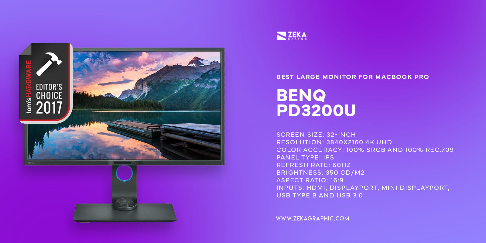 9 Best Monitors For MacBook Pro In 2022 - Zeka Design